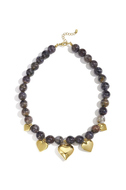 Collares de cuentas acrílicas con forma de corazón, estilo casual, diario, étnico, joyería para mujer