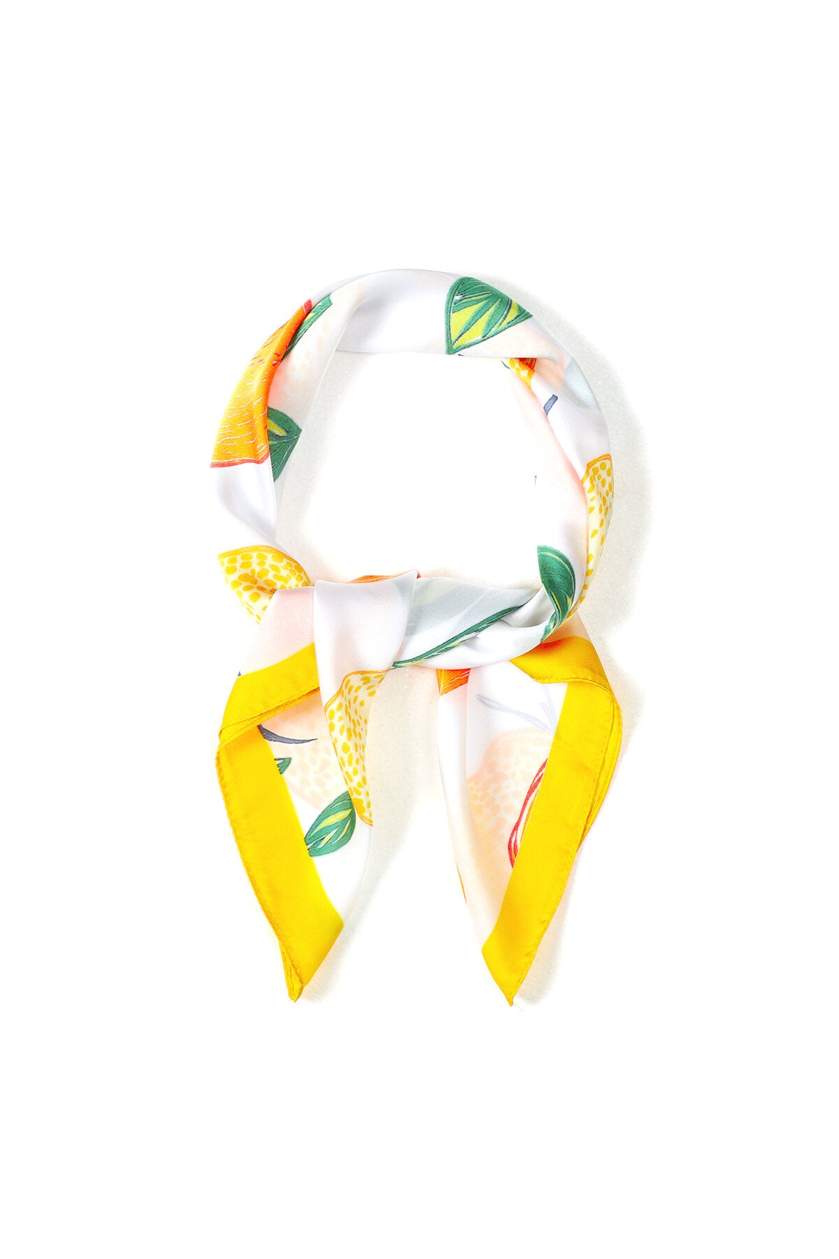 Bufandas de verano con estampado de frutas, estilo casual, de poliéster, accesorios diarios