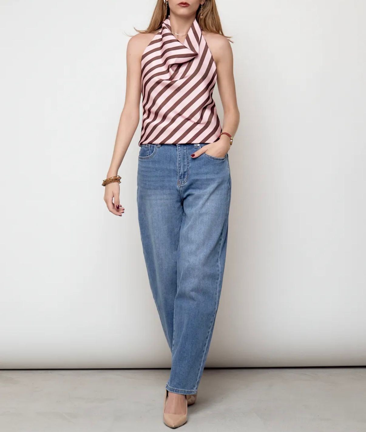TOP HALTER RAYAS