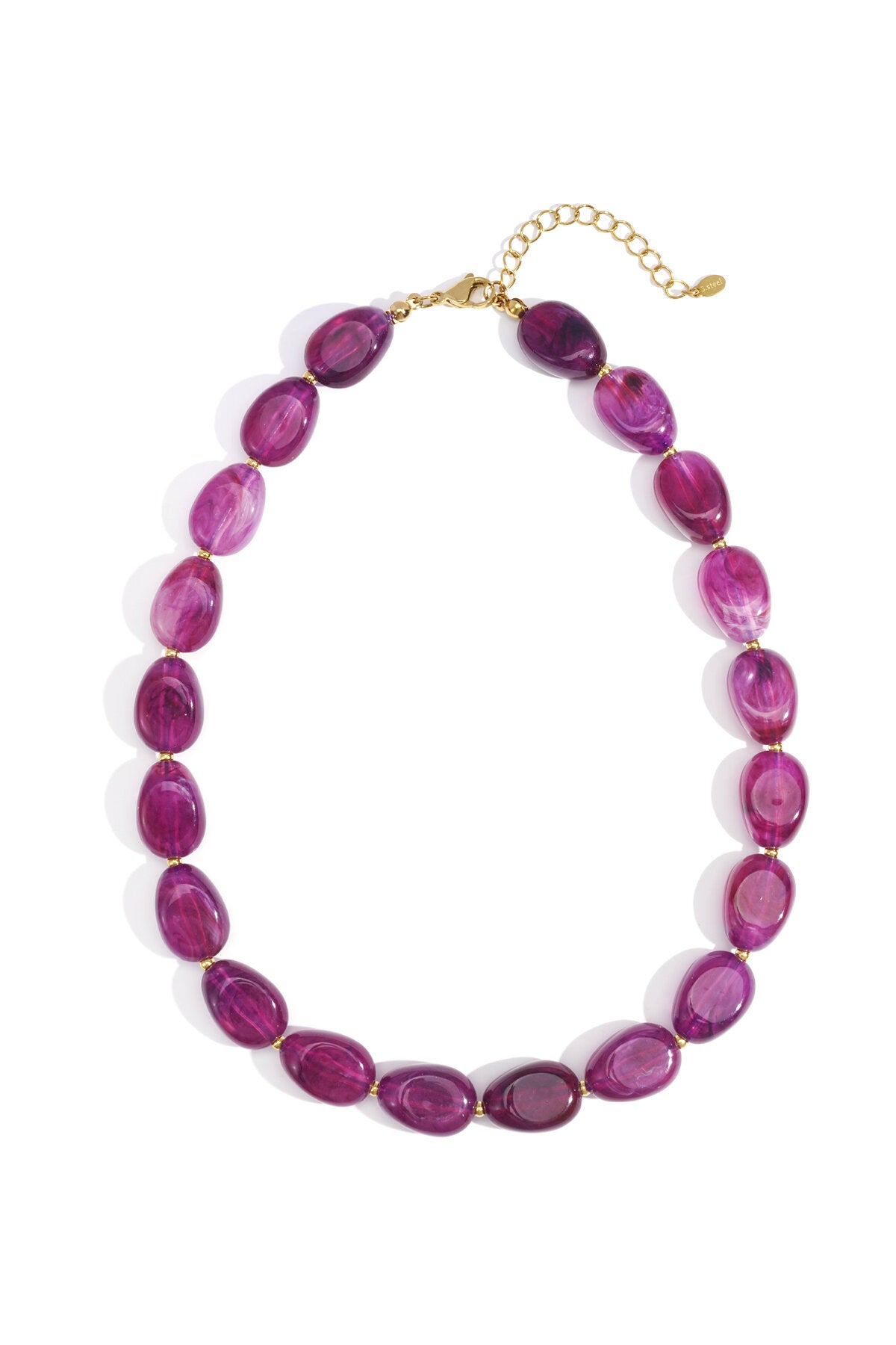 Collares de cuentas acrílicas, cuentas, casual, diario, serie simple, joyería para mujer