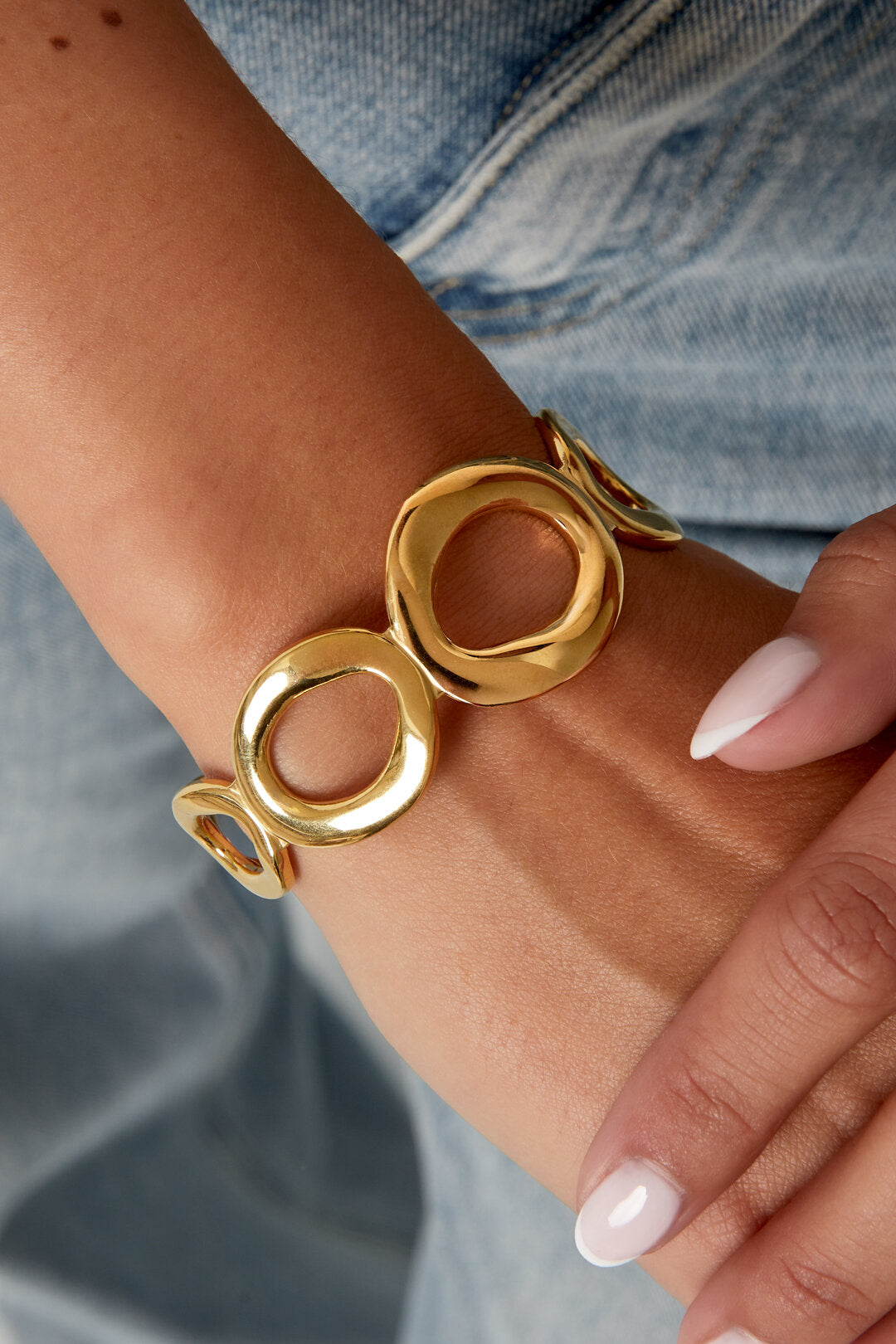 Pulsera de aro tipo puño