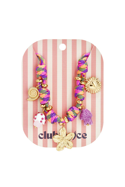 Collares colgantes de cuerda Flor Vacaciones/Playa Joyas para mujer