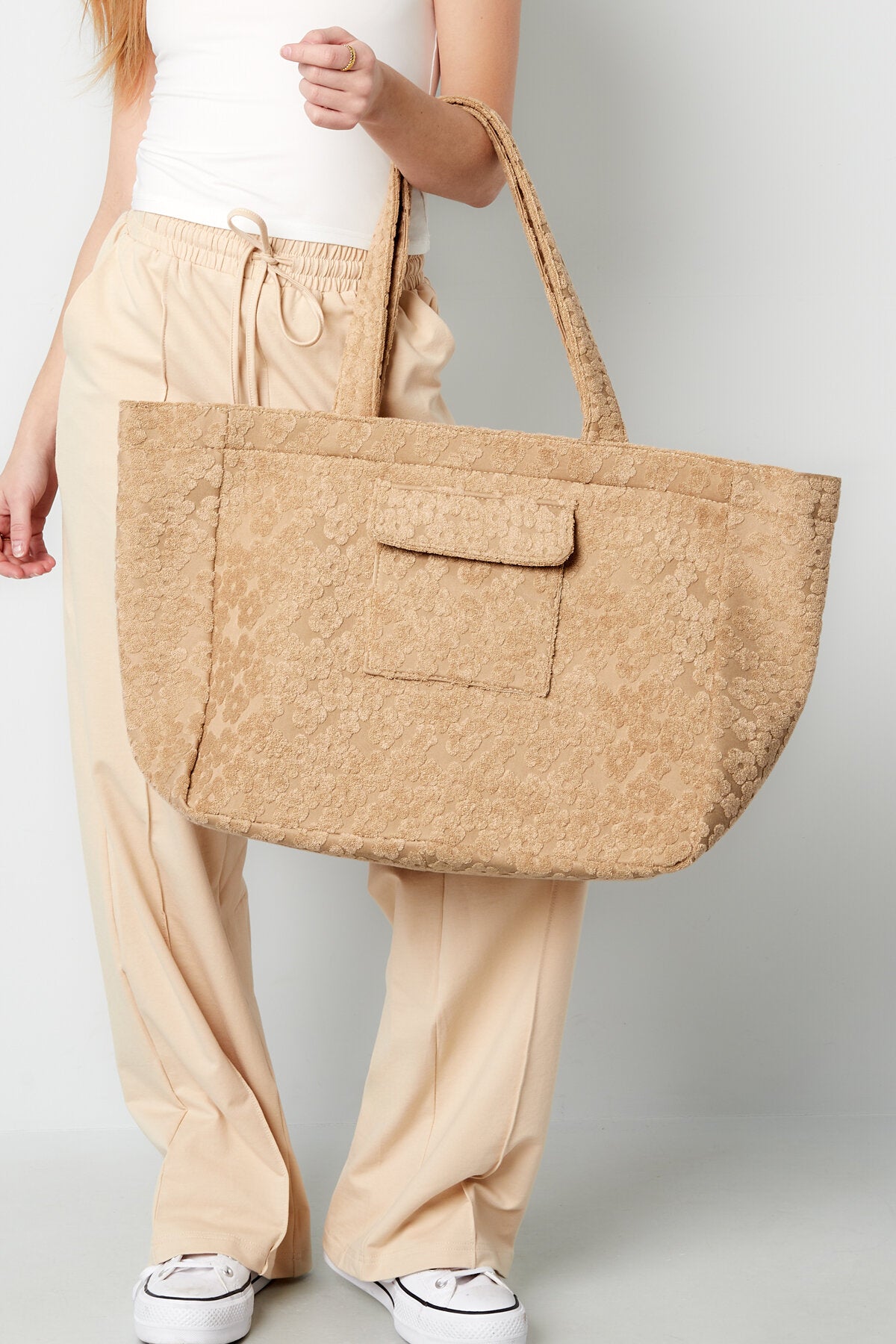 Bolso grande para niña de las flores