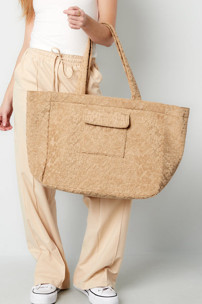 Bolso grande para niña de las flores