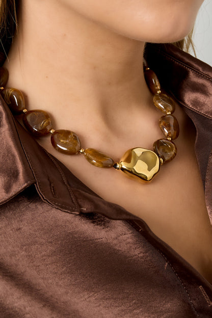 Collares de cuentas acrílicas para uso diario informal-19mm*23mm
