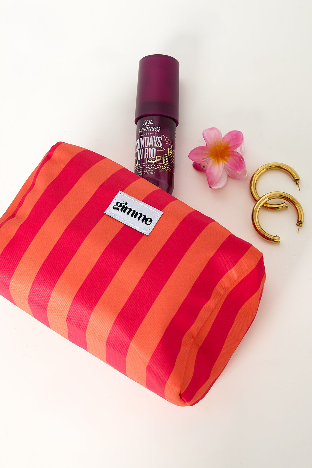 Bolsas de maquillaje con tiras de poliéster informales para accesorios diarios
