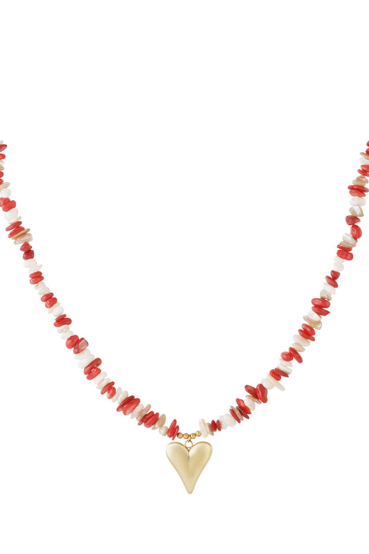 Collares colgantes de acero inoxidable Corazón Casual Diario Serie Simple Joyería de mujer