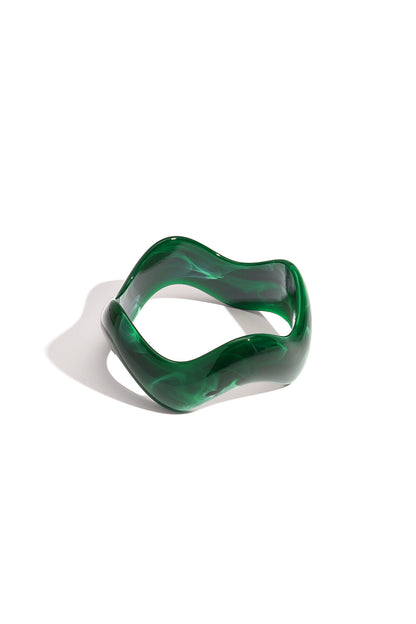 Brazaletes de acrílico de forma irregular, serie casual, diaria y sencilla, joyería para mujer.