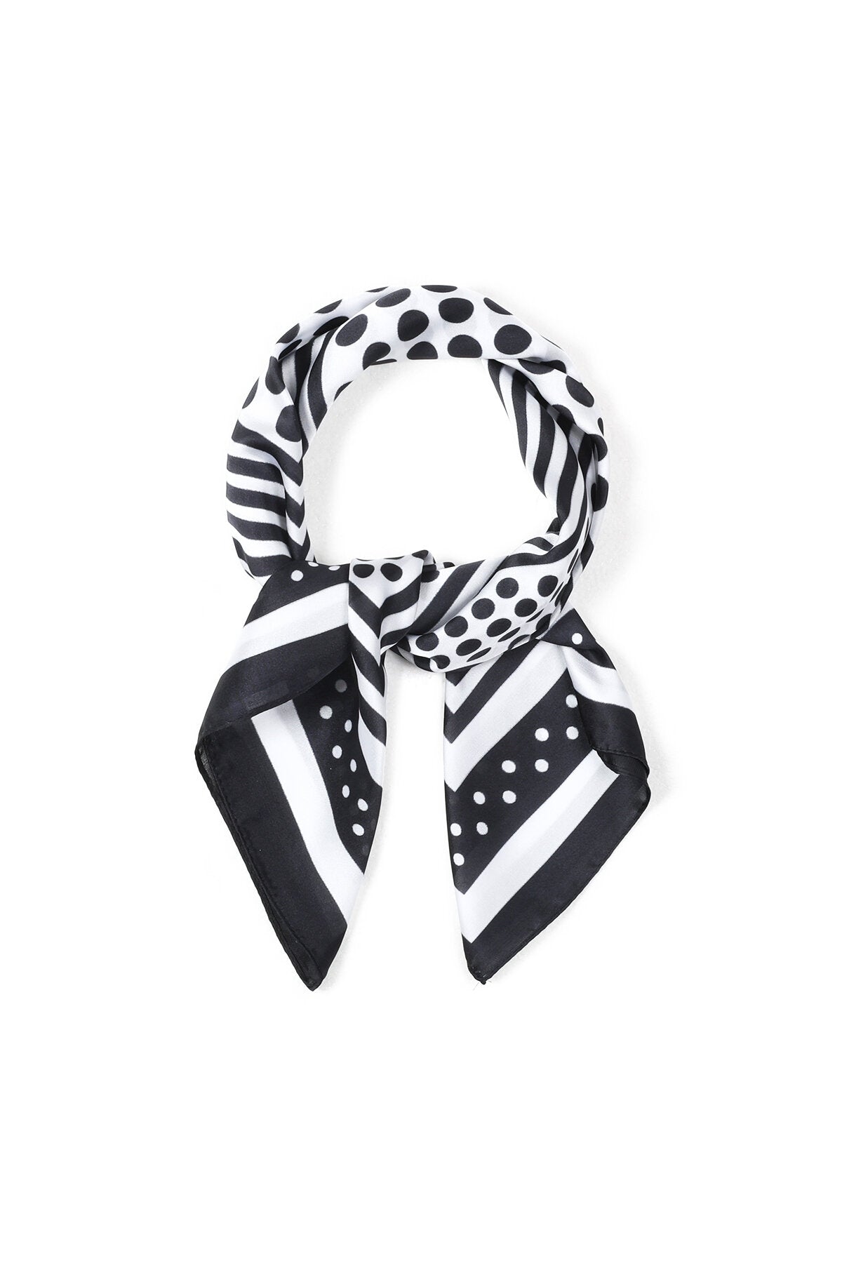 Bufandas de verano con lunares, sencillas, de poliéster, accesorios para el día a día.