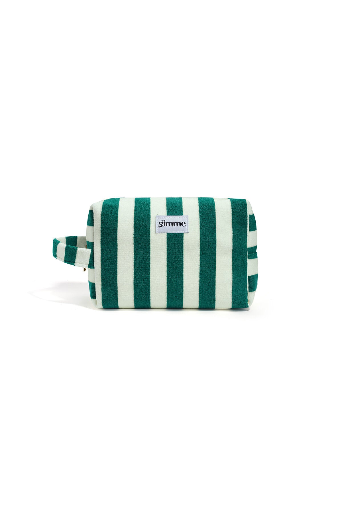 Bolsas de maquillaje a rayas de poliéster sencillas para accesorios diarios
