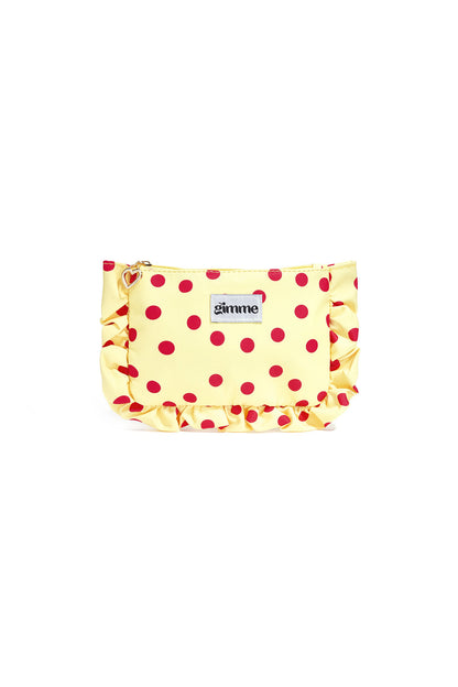 Bolsas de maquillaje de lunares, informales, de poliéster, para accesorios diarios.