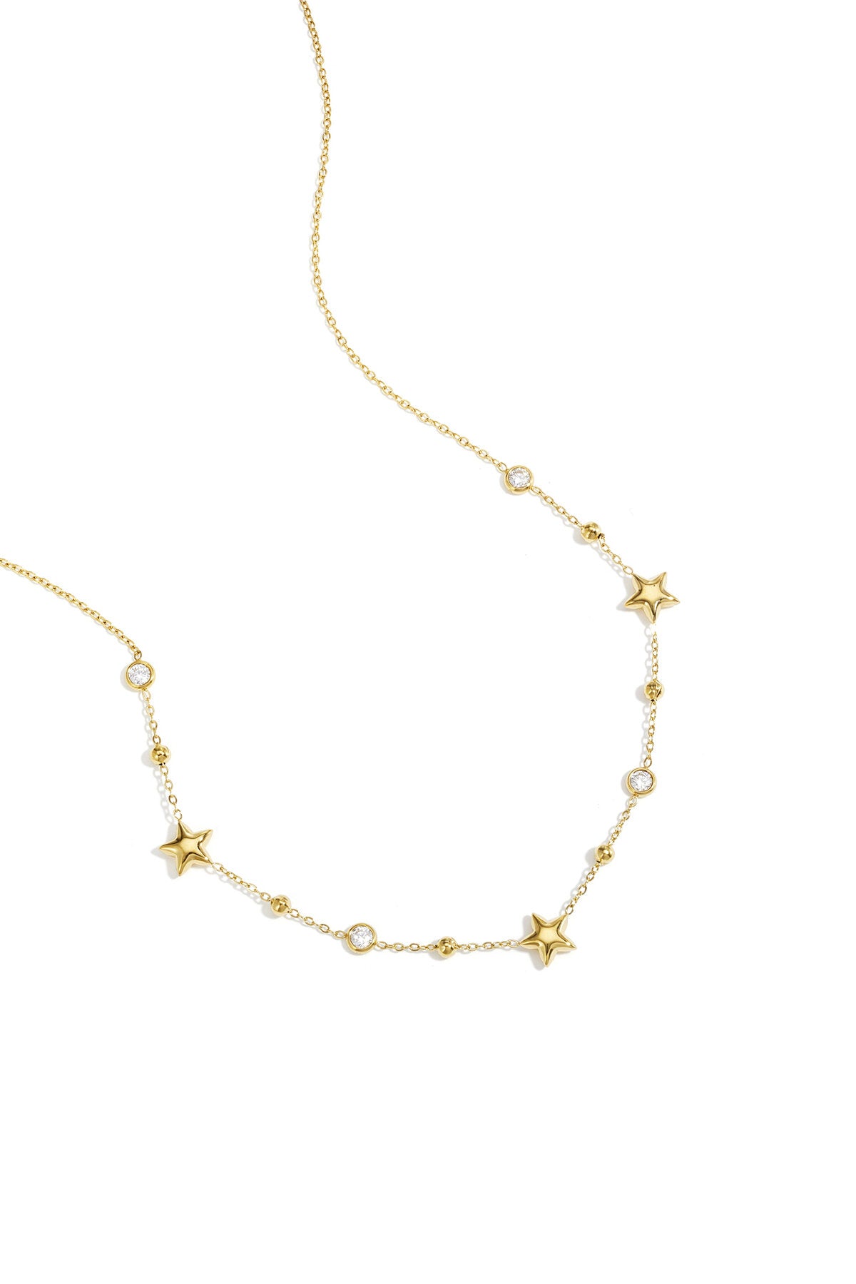 Collar con estrellas y piedras