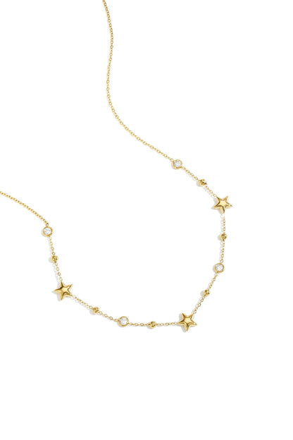 Collar con estrellas y piedras
