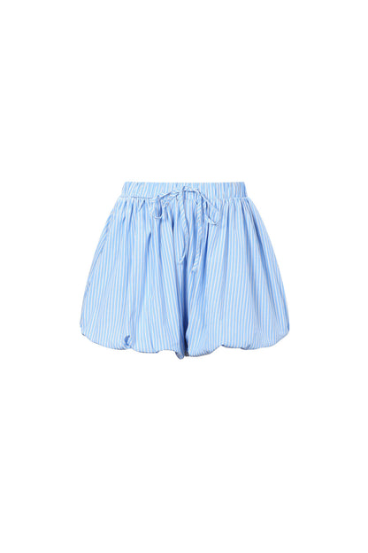 Woven Cotton Shorts Mujer Casual Stripes