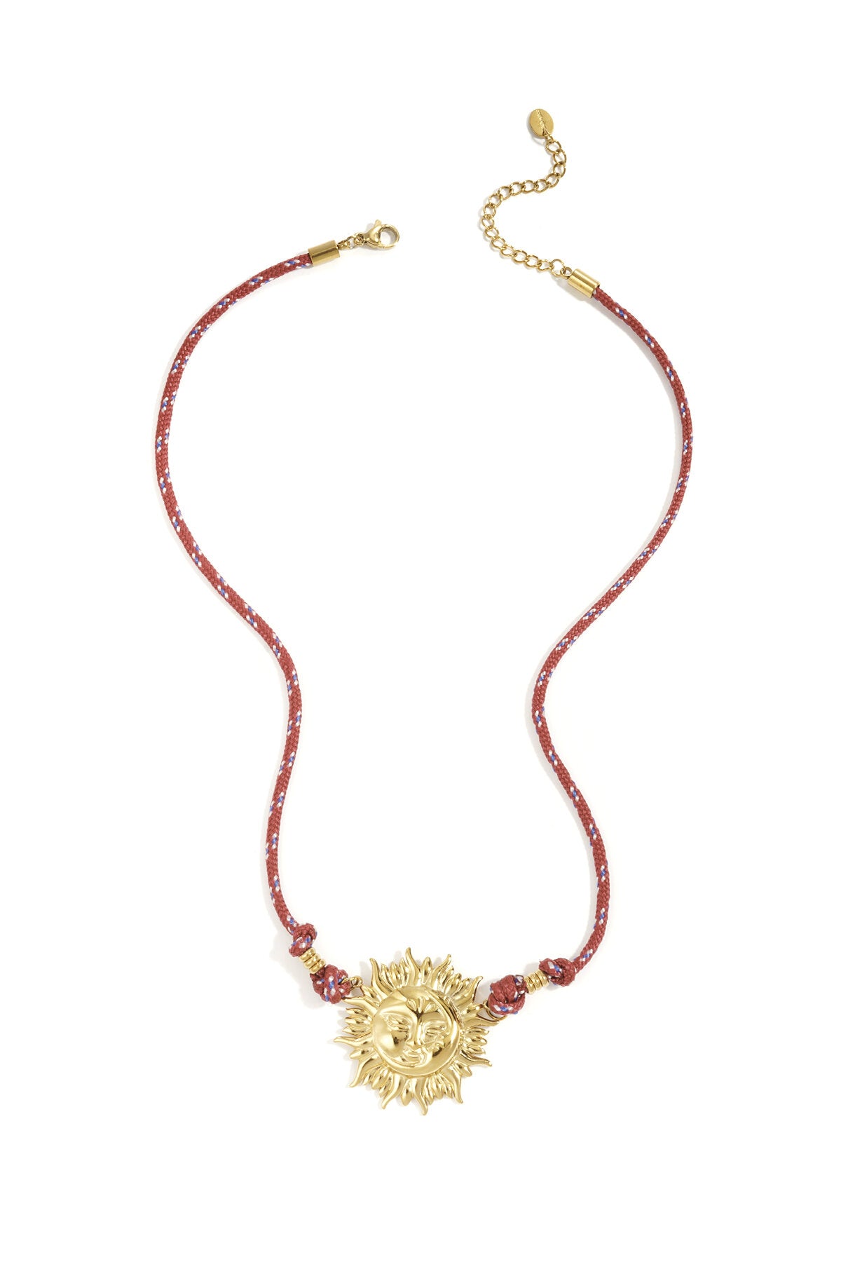 Collares colgantes de acero inoxidable sol Casual Diario Serie Simple Joyería de mujer
