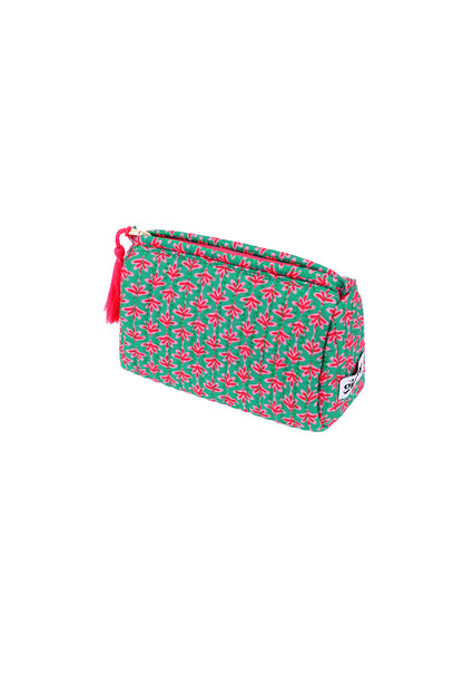 Bolsa de maquillaje floral
