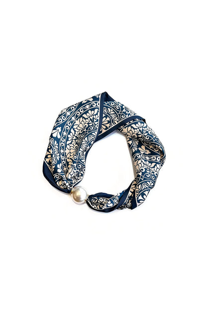 Bufandas de verano con estampado floral, estilo casual, de poliéster, accesorios para el día a día.