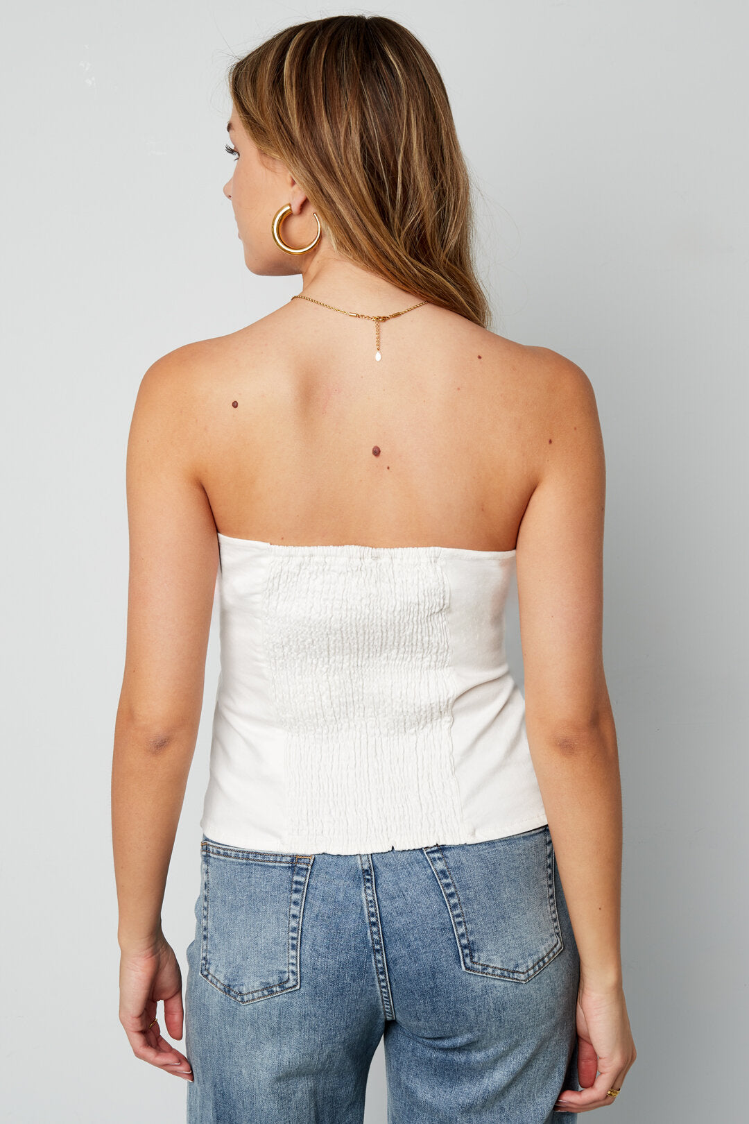 Algodón Tejido Top de Vaquero Mujer Elegante Color Sólido Primavera/Verano