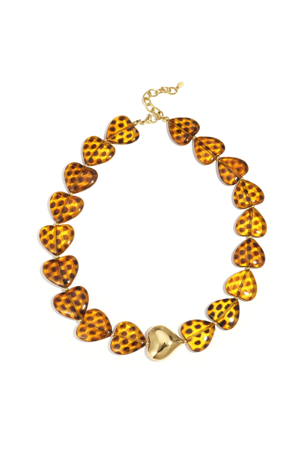 Collares de cuentas acrílicas Corazón Retro Serie Clásica Diaria Joyería para mujer