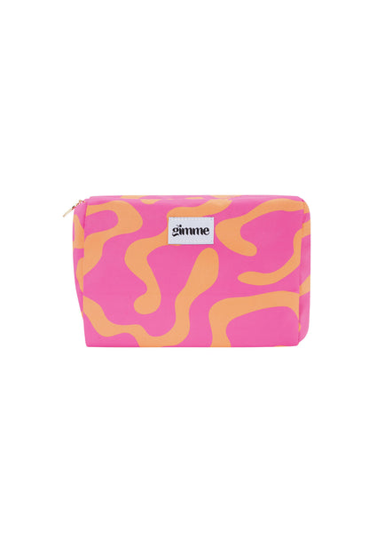 Bolsas de maquillaje de varios colores, accesorios casuales de poliéster para uso diario.