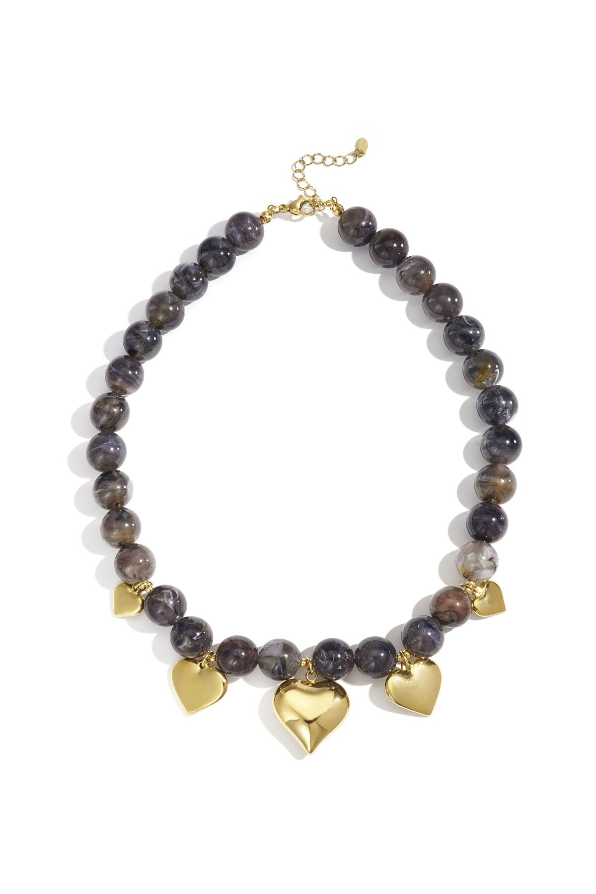 Collares de cuentas acrílicas con forma de corazón, estilo casual, diario, étnico, joyería para mujer