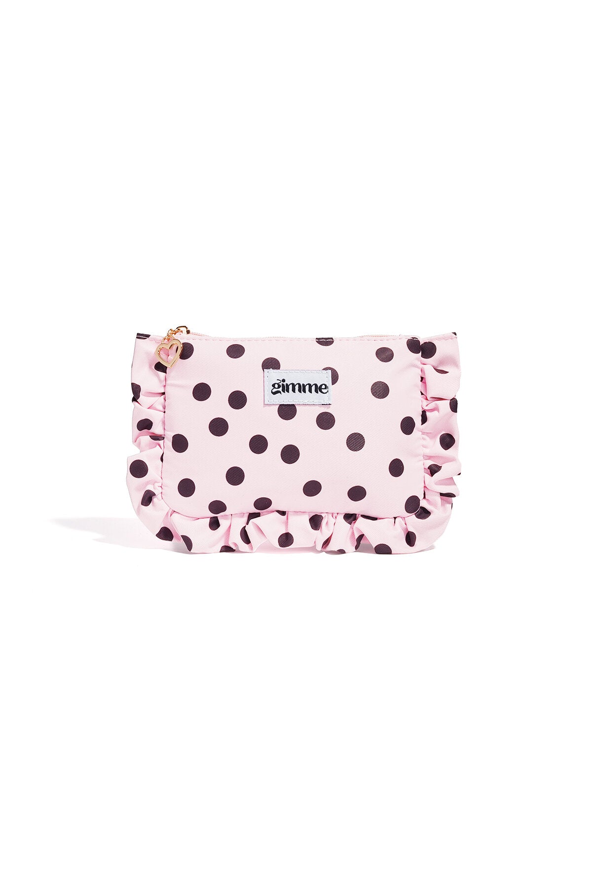 Bolsas de maquillaje de lunares, informales, de poliéster, para accesorios diarios.