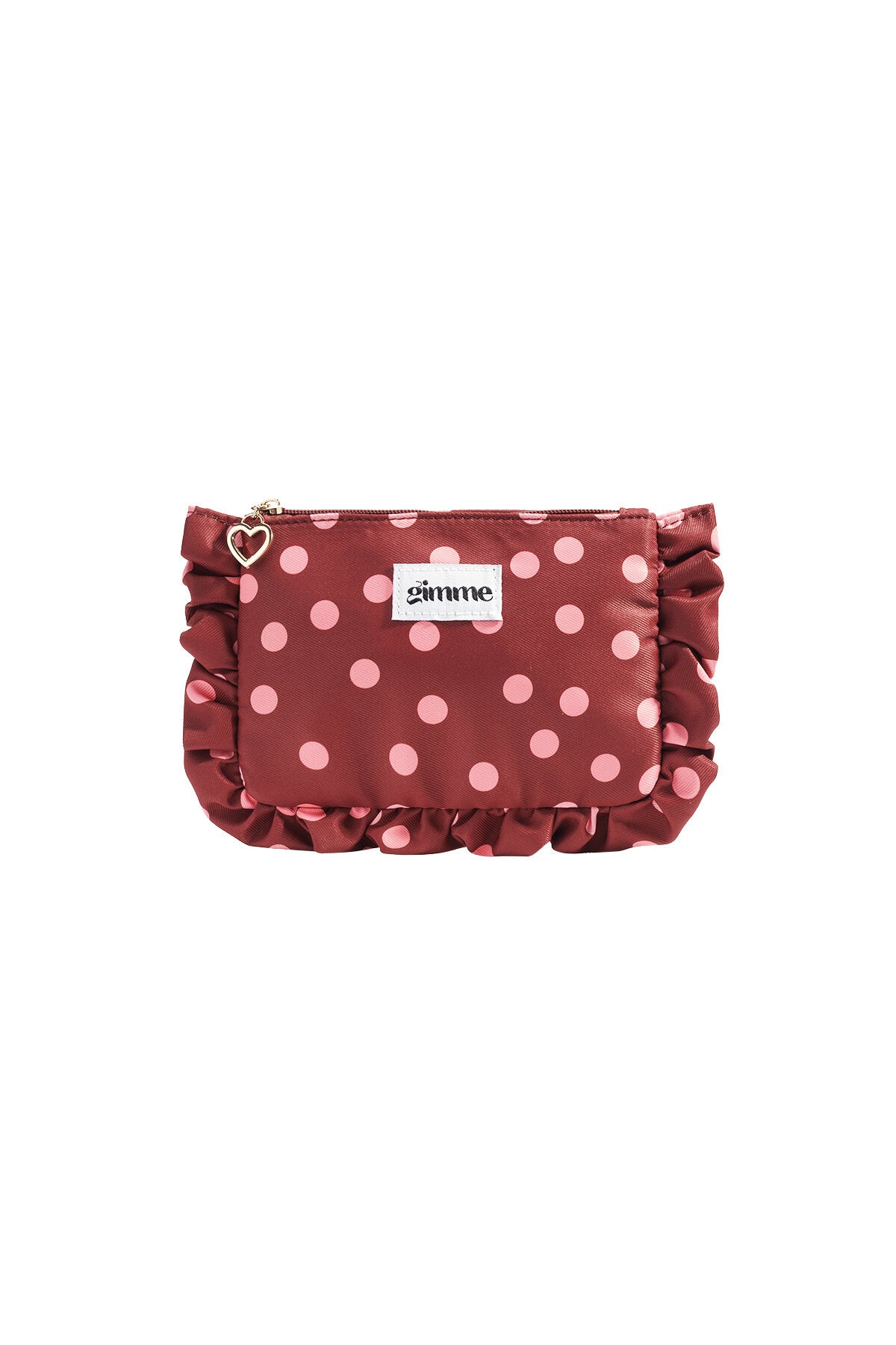 Bolsas de maquillaje de lunares, informales, de poliéster, para accesorios diarios.