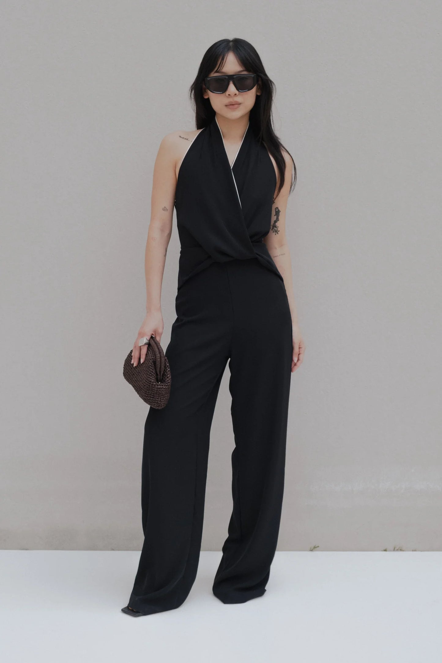 MONO HALTER NEGRO