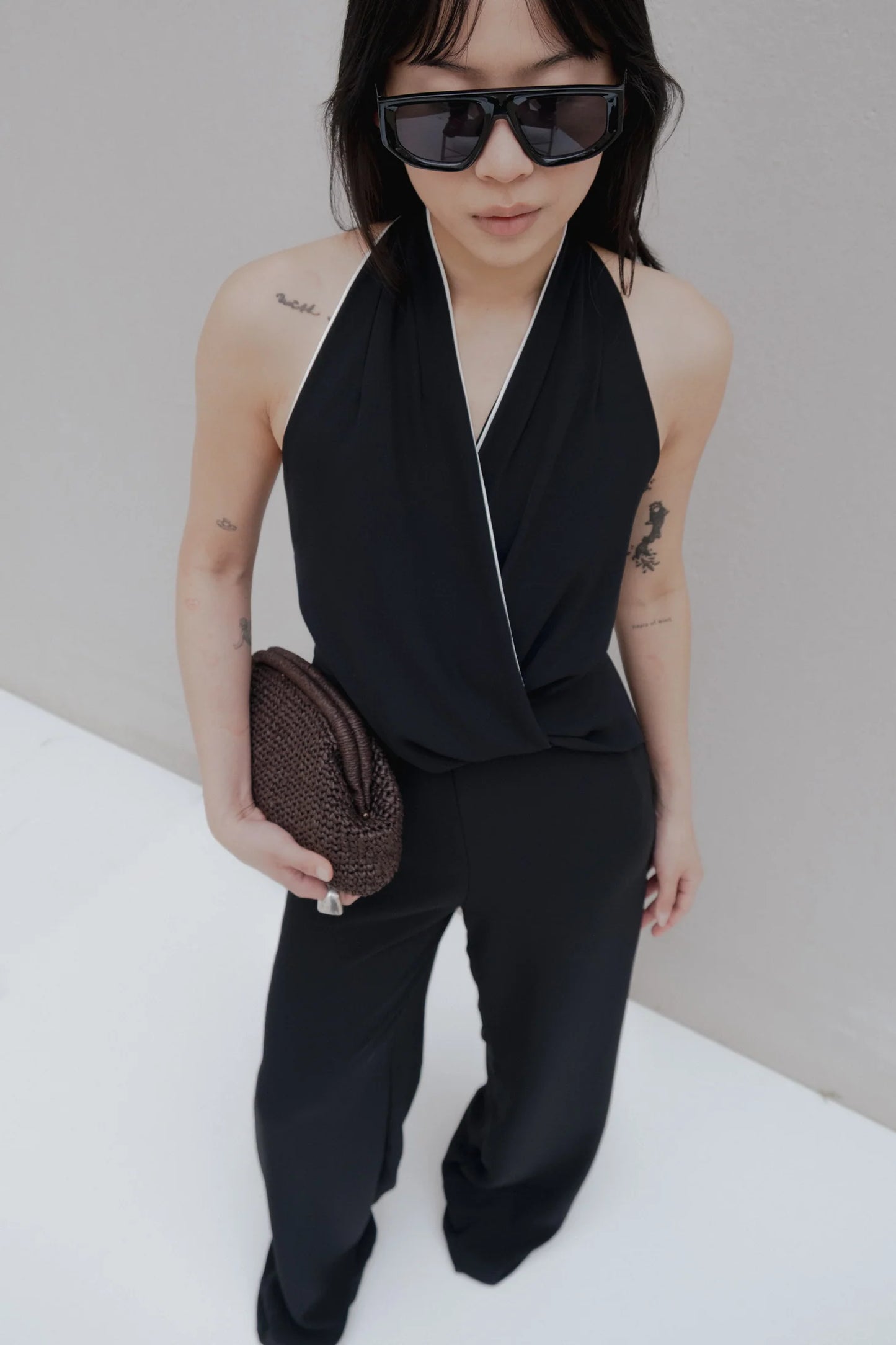 MONO HALTER NEGRO