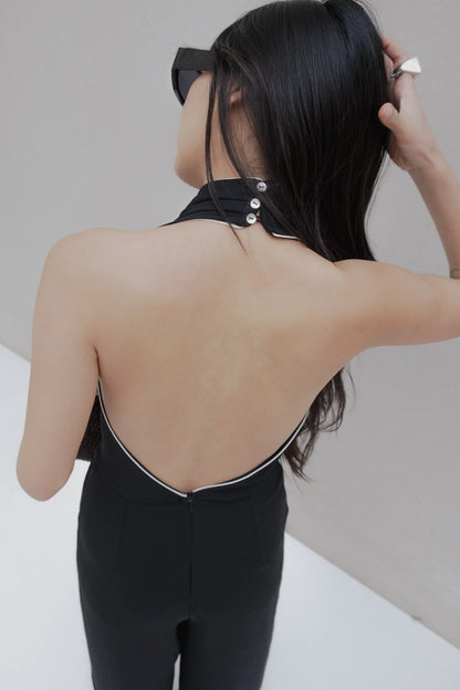 MONO HALTER NEGRO