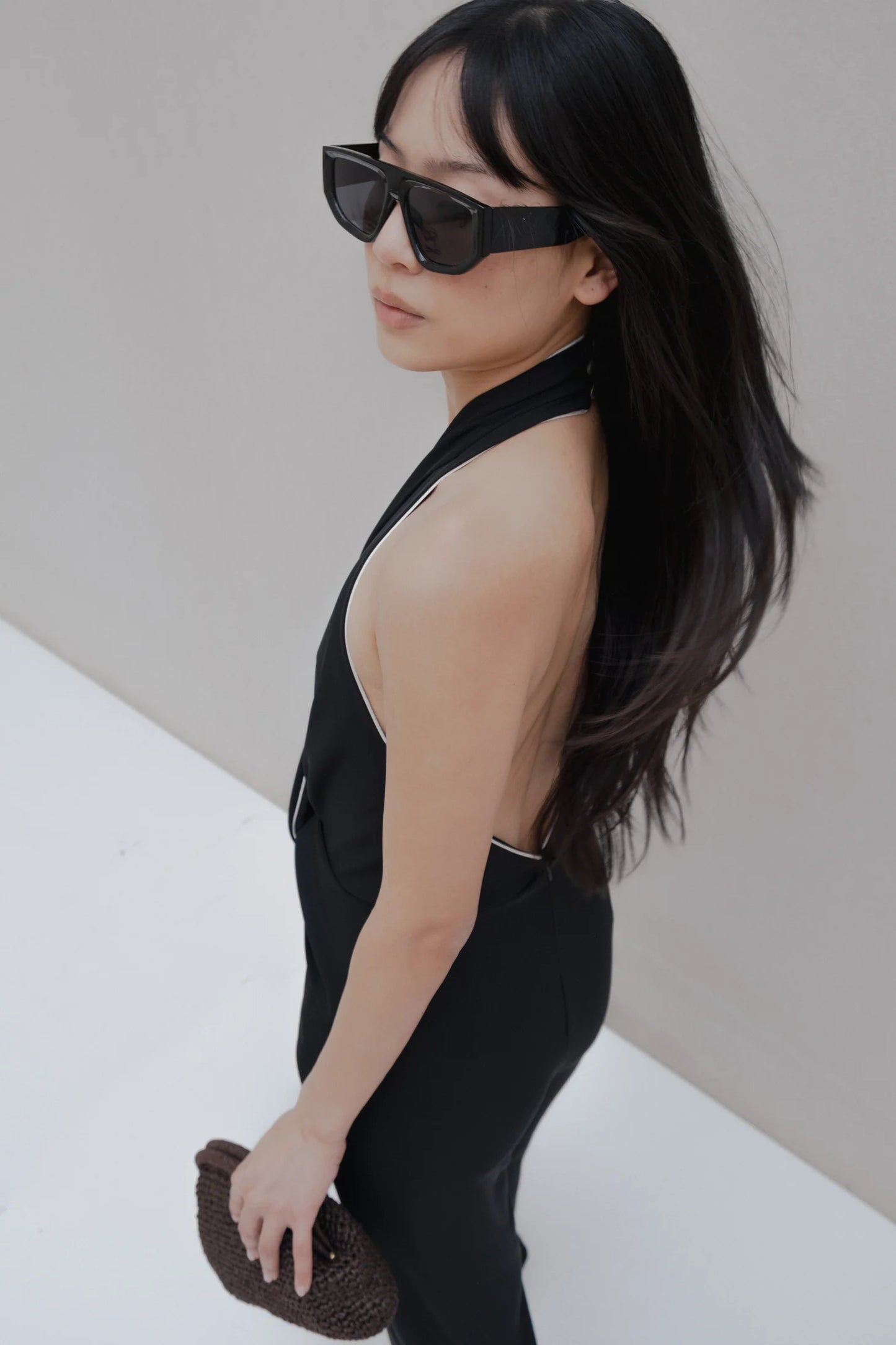 MONO HALTER NEGRO