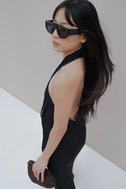 MONO HALTER NEGRO