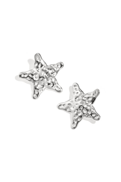 Pendientes de estrella abollada