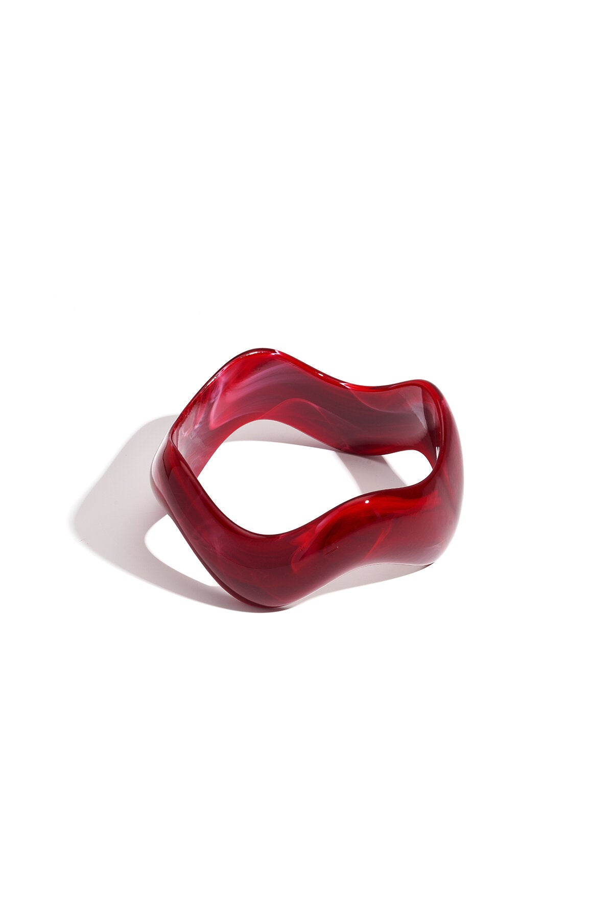 Brazaletes de acrílico de forma irregular, serie casual, diaria y sencilla, joyería para mujer.