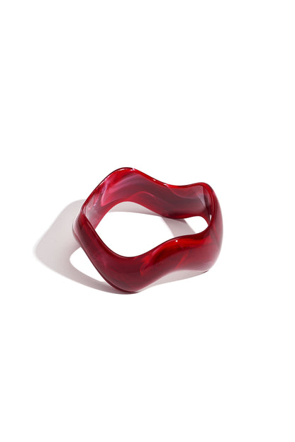 Brazaletes de acrílico de forma irregular, serie casual, diaria y sencilla, joyería para mujer.
