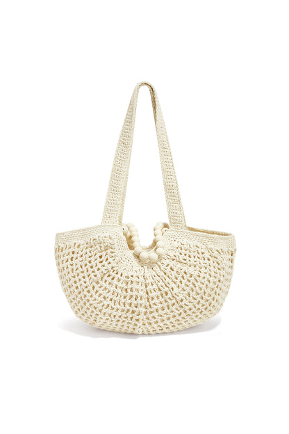 Bolsas de playa de color liso, informales, de algodón, accesorios para el día a día