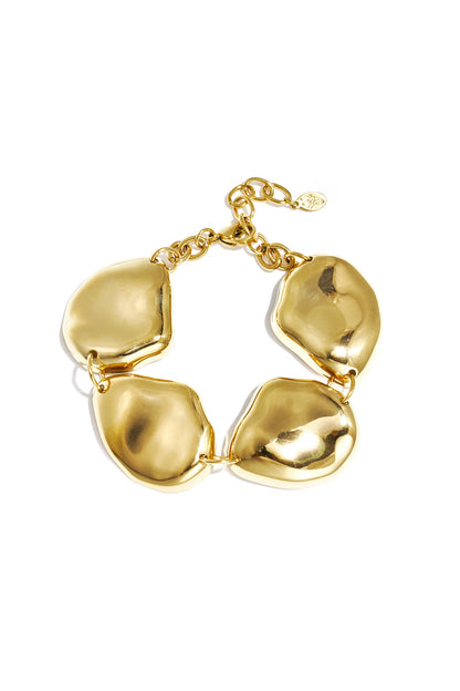 Collar con cuentas rústicas asimétricas