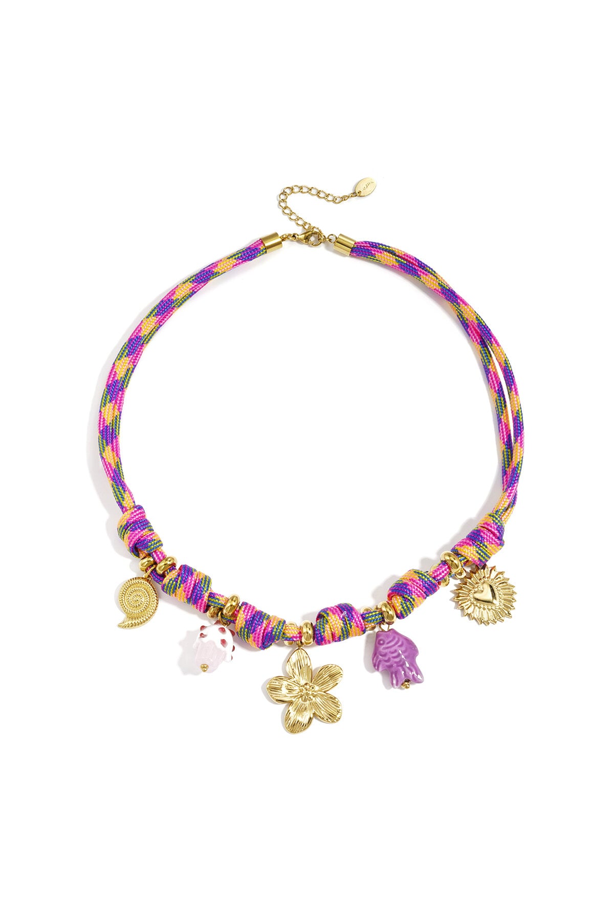 Collares colgantes de cuerda Flor Vacaciones/Playa Joyas para mujer