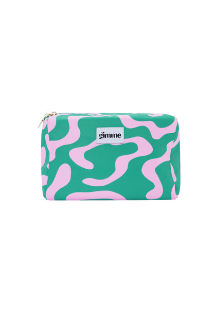 Bolsas de maquillaje de varios colores, accesorios casuales de poliéster para uso diario.