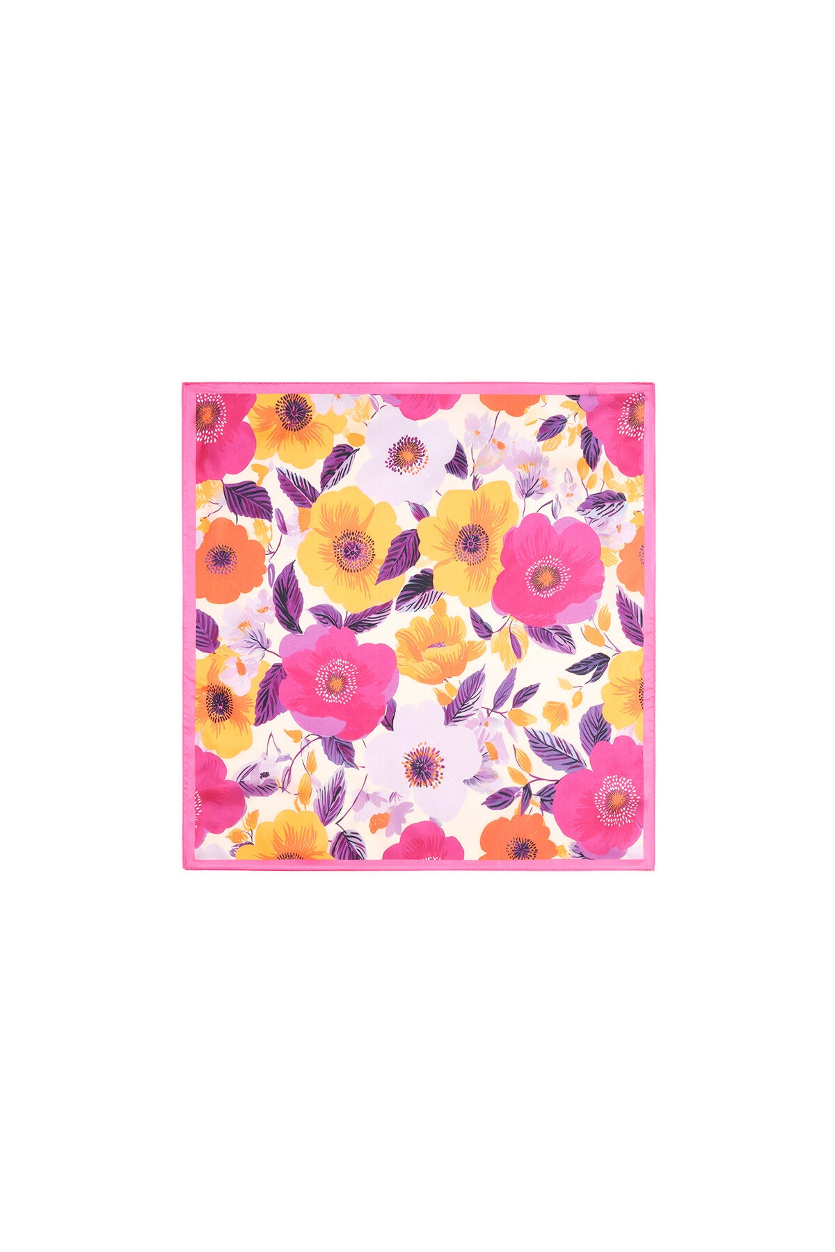 Bufandas de verano con estampado floral, de poliéster, ideales para vacaciones o la playa.
