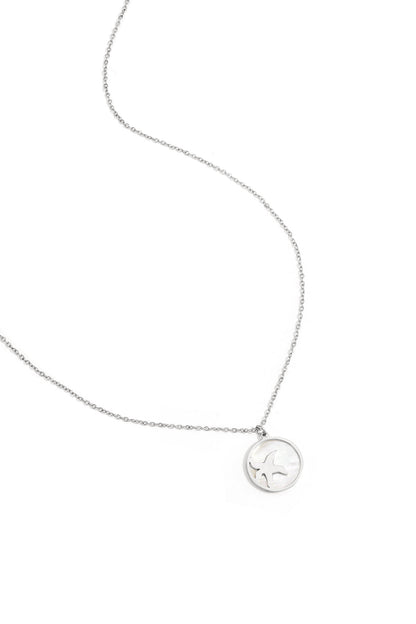 Collar con estrella de mar en círculo