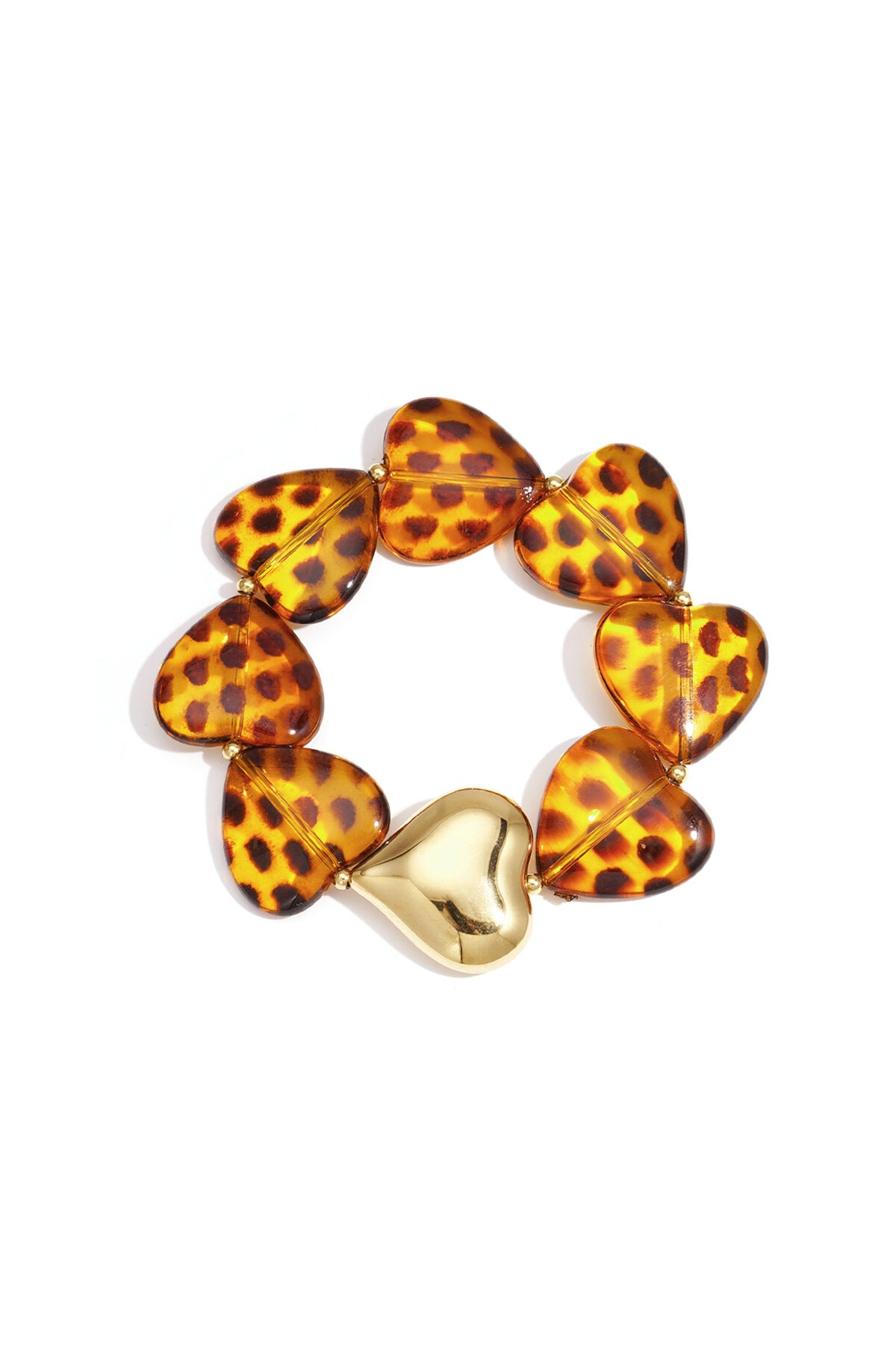 Pulseras de cuentas acrílicas Corazón Retro Serie Clásica Diaria Joyería para mujer