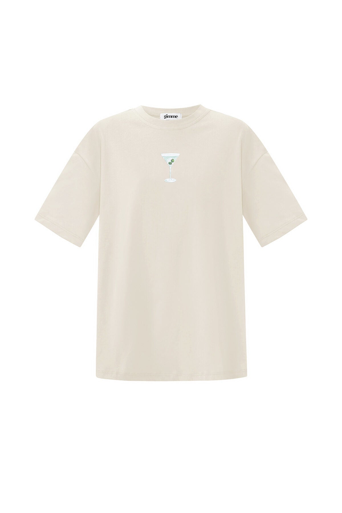 Algodón Tejido Camiseta Mujer Casual Letras