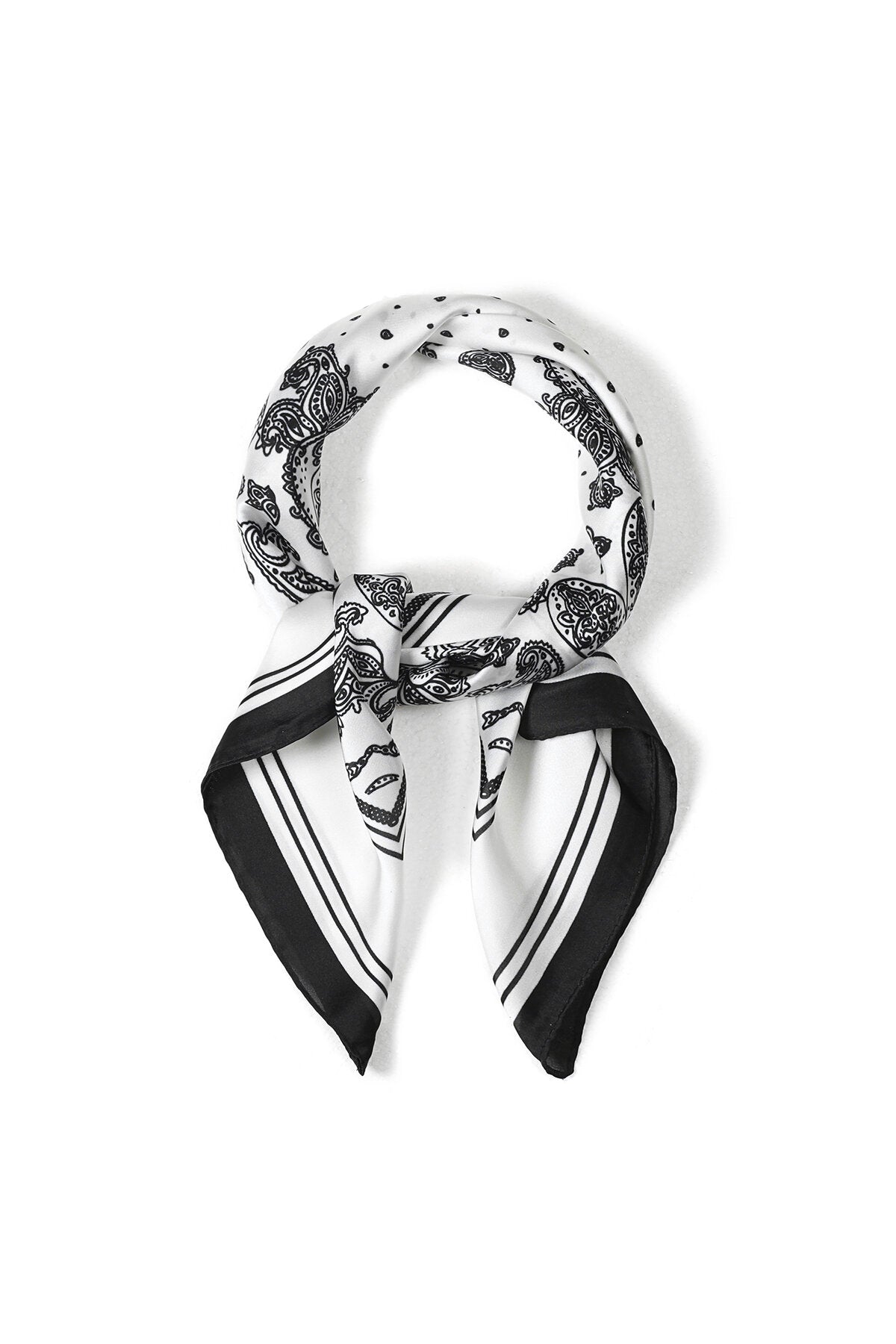 Bufandas de verano con estampado paisley, de poliéster, informales, para uso diario.