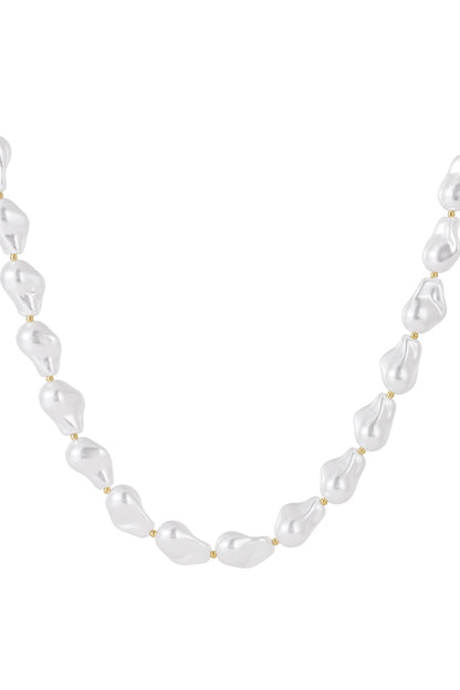 Collares de perlas de imitación con cuentas, estilo casual, para vacaciones o playa, serie sencilla, joyería para mujer